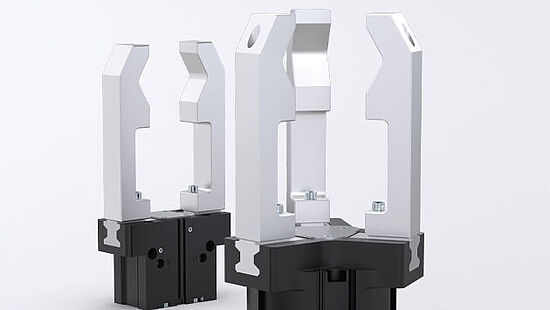 New sizes of the grippers with aluminum linear guide